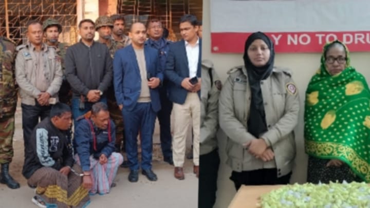 কুমিল্লায় মাদক বিরোধী টাস্কফোর্স অভিযান; ২জনের জেল ১জনের বিরুদ্ধে মামলা