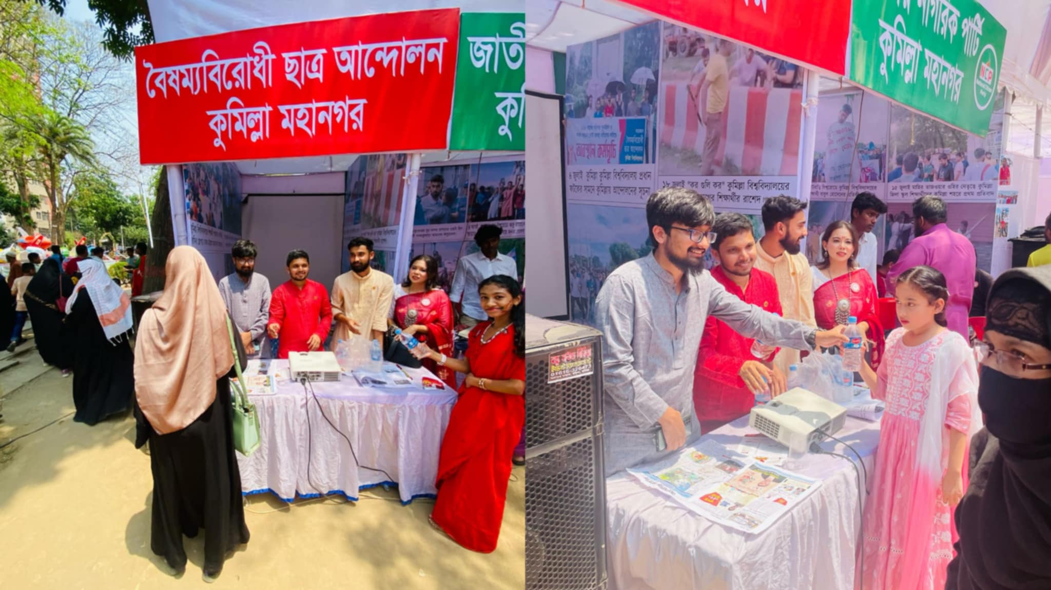 কুমিল্লায় শহীদ মুগ্ধ স্মরণে পহেলা বৈশাখে ১০ হাজার তৃষ্ণার্তকে পানি বিতরণ